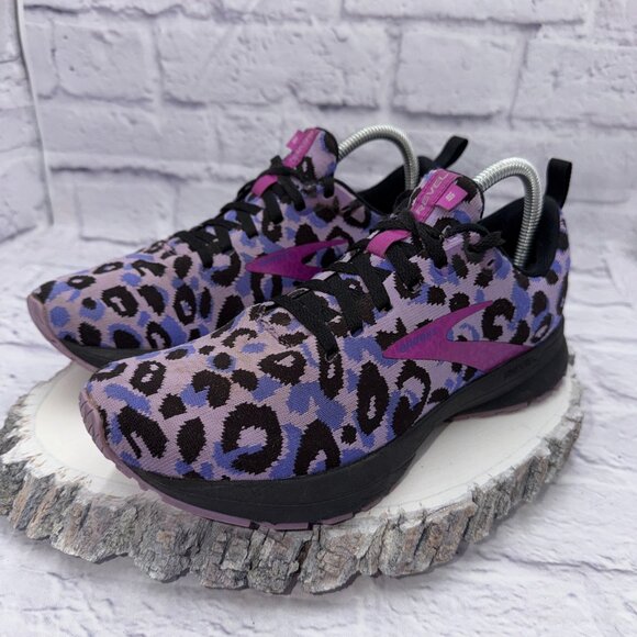 Brooks Revel 5 Shoes Womens Size 8.5 Running Athletic Leopard Print Sneakers - Picture 4 of 14